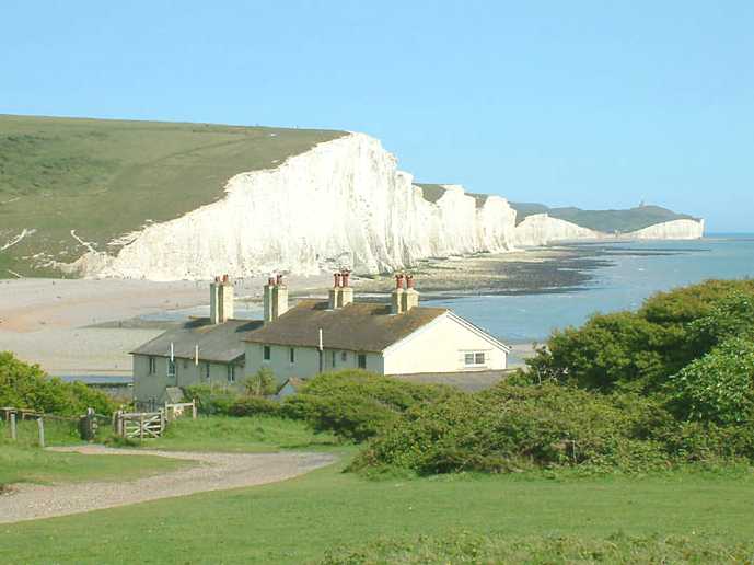 The dramatic seven sisters cliffs