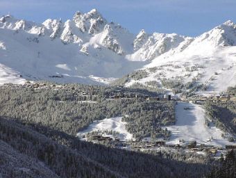 View of Courchevel from the Bar